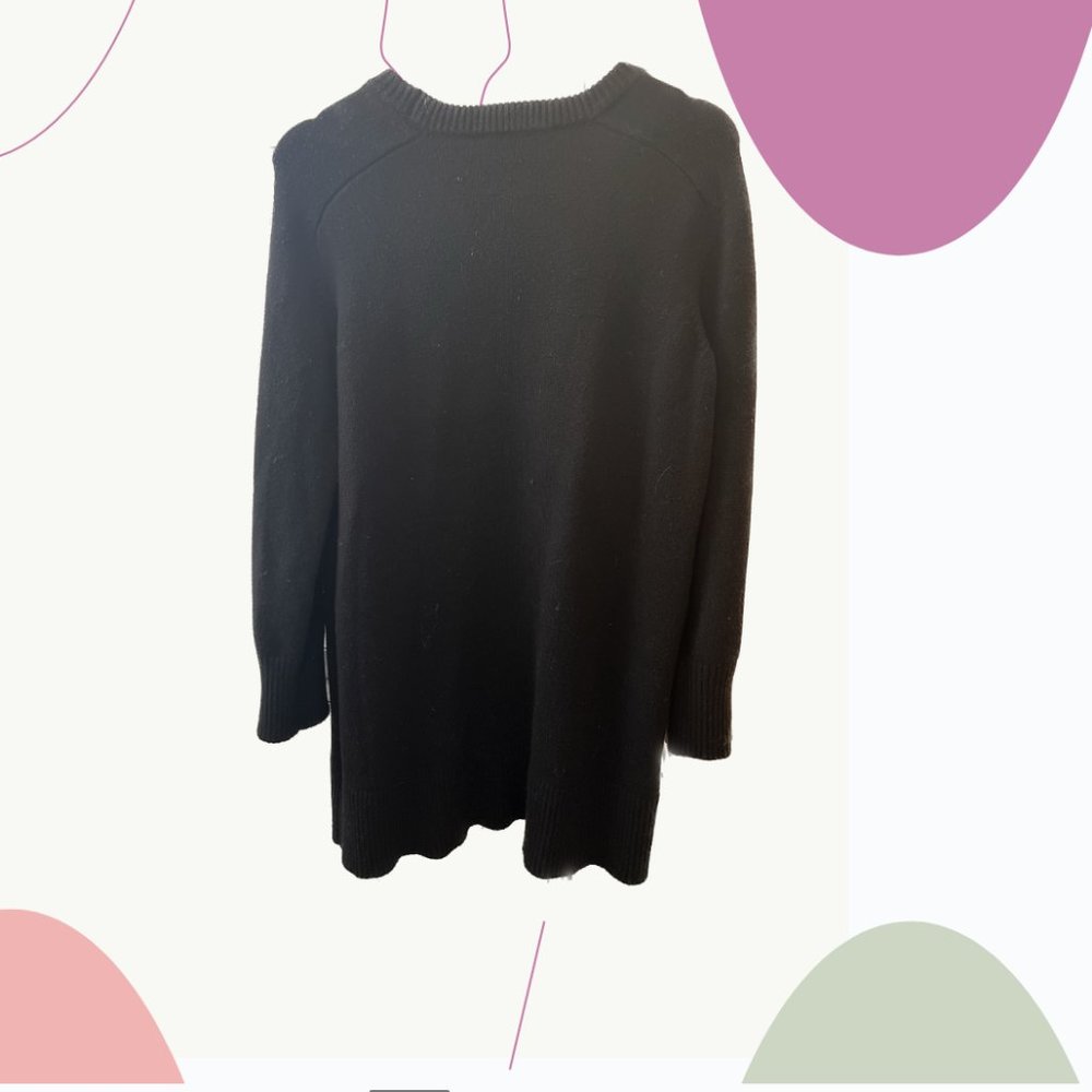 Zara Black Knit Dress, Size Medium